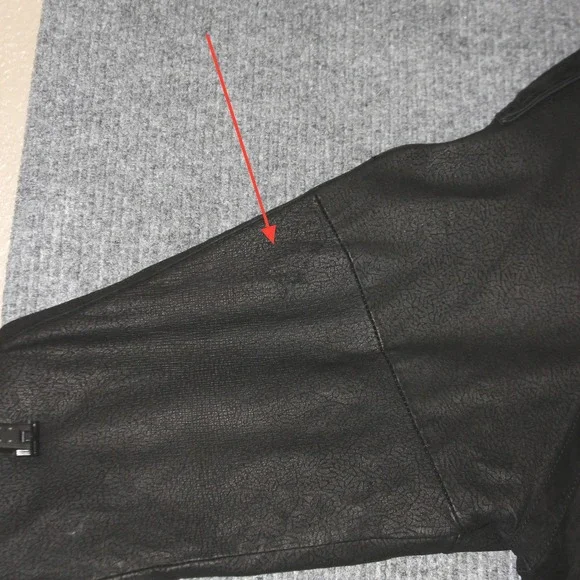 BERMANS Bomber Jacket Mens L Black Leather Suede Full Zip Lined Made Korea
